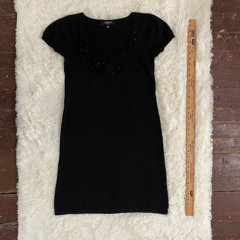 Chetta B sweater dress black medium